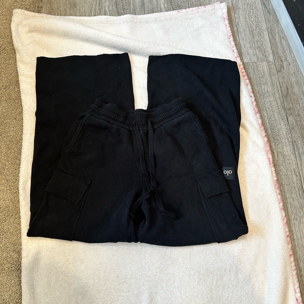 ALO Yoga Black Wide Leg Pants